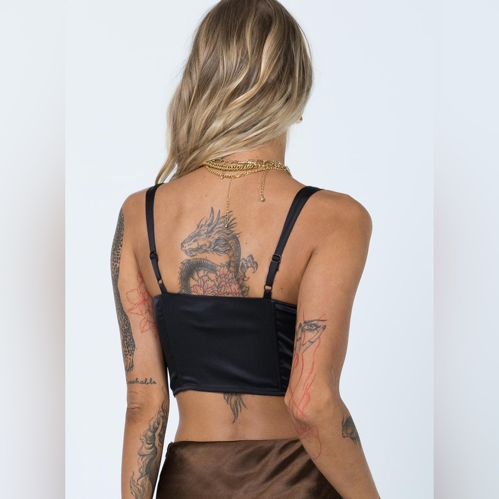 Princess Polly Leonara Top in Black Size 2 - Picture 7 of 15